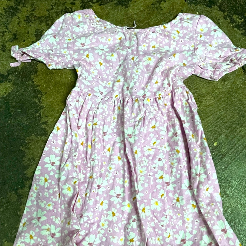 Oshkosh Bgosh 4T toddler girls pink daisy flowered dress